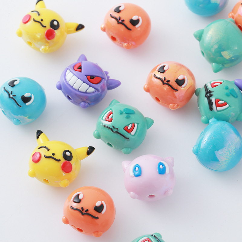 Phone Accessories Diy - 12pcs Pokémon Bead DIY Mobile Phone