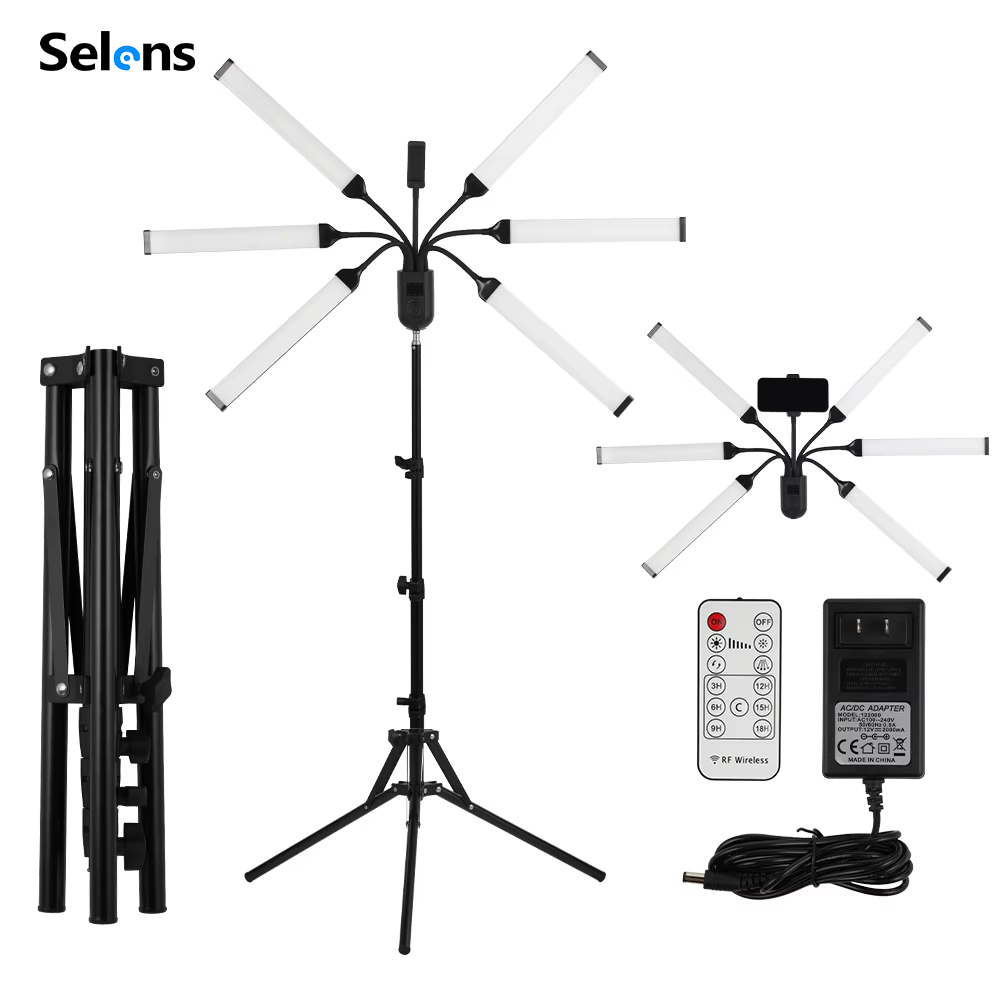 Led Strip Selfie - Selens 2/4/6 Arms LED Tube Light