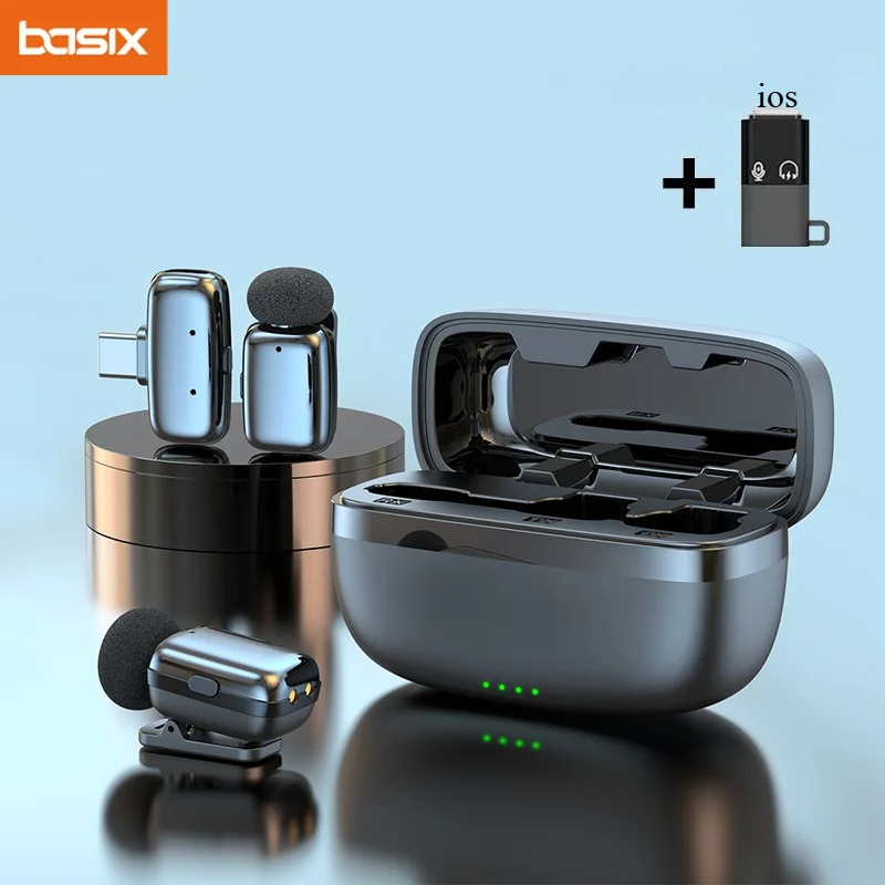 Phone Accessories And Cases - Wireless Lavalier Microphone Set with Charging