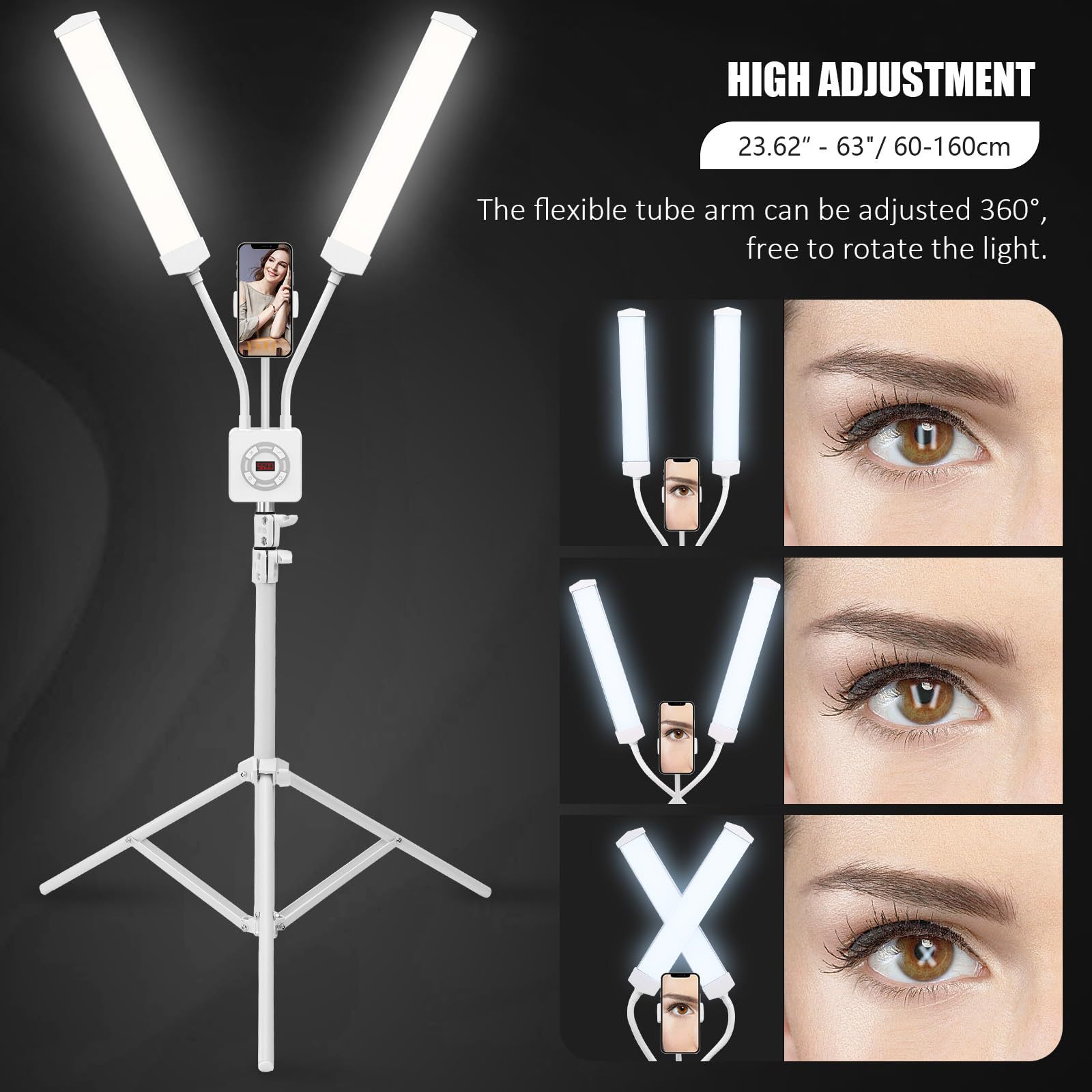 Led Strip Selfie - 50W Double Arms LED Fill Light