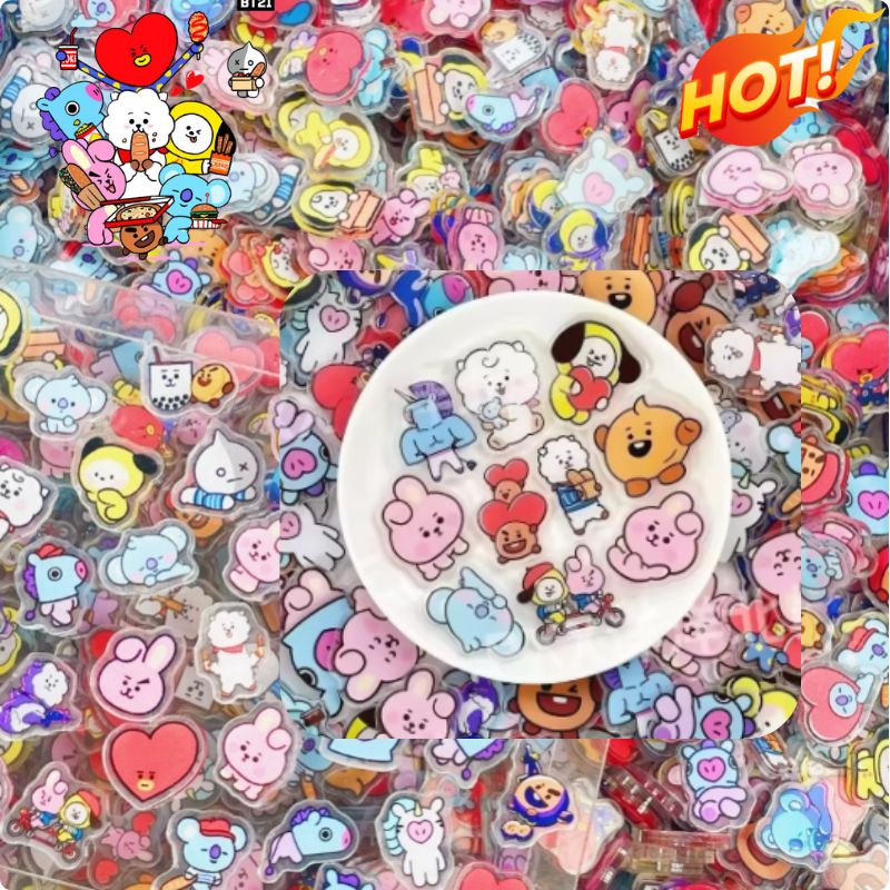 Phone Accessories Diy - 100 Mini BT21 Acrylic Plate DIY