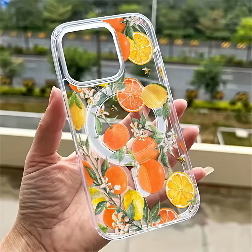 Magnetic Phone Case - Summer Lemon Phone Case for iPhone