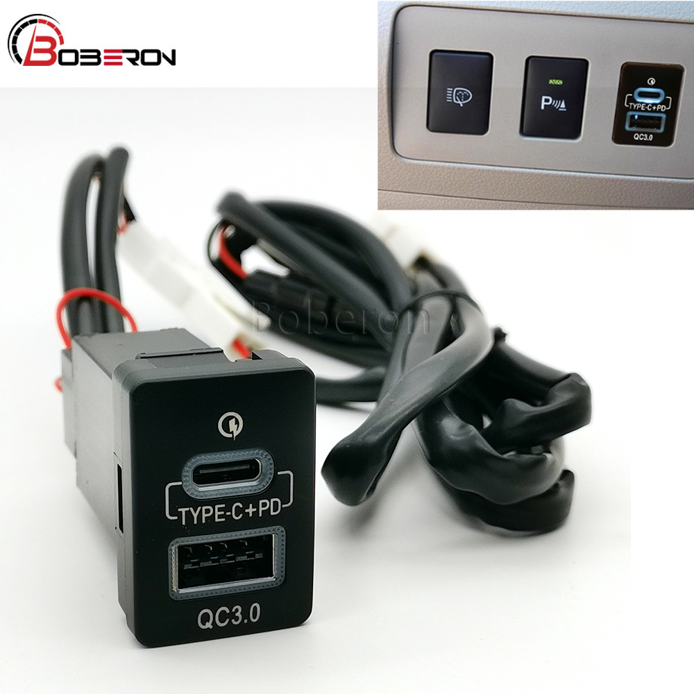 Phone Accessories Types - Blue LED QC3.0 USB Car Dual