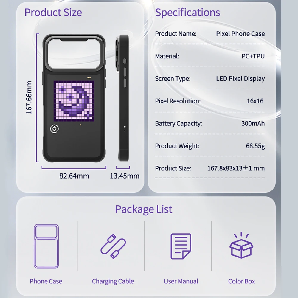 DIY Mode with APP Image Screen - Phone Accessories And Cases 评论和价格
