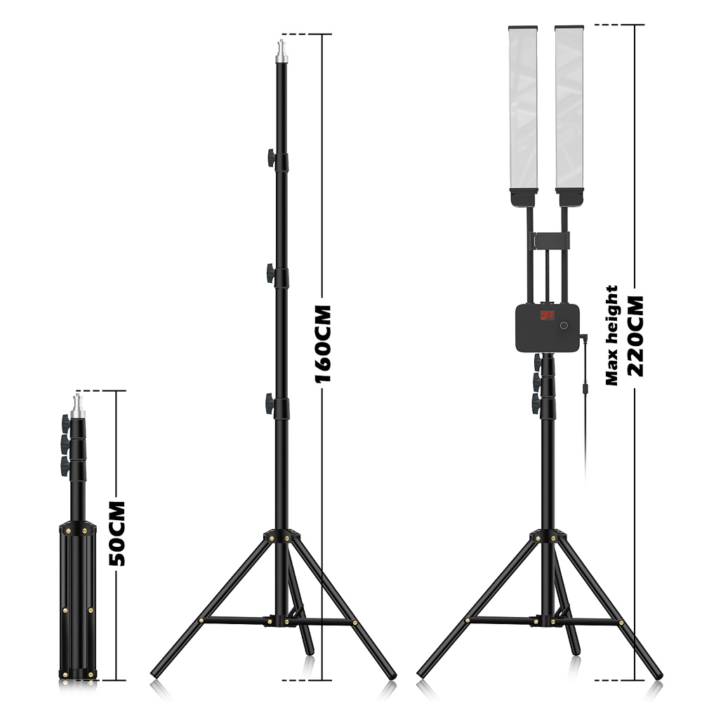 45W LED Video Light Double Arm - Led Strip Selfie 评论和价格