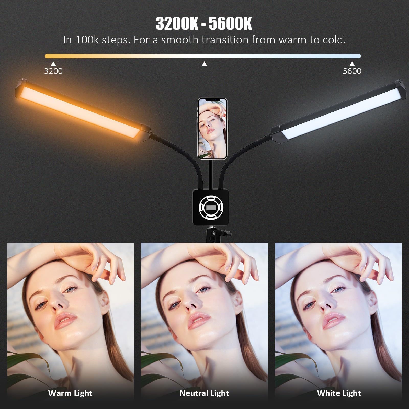 50W Double Arms LED Fill Light - Led Strip Selfie 评论和价格