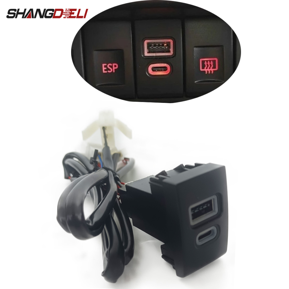 1PC Car Charger Socket QC3.0 D - Phone Accessories Types 评论和价格