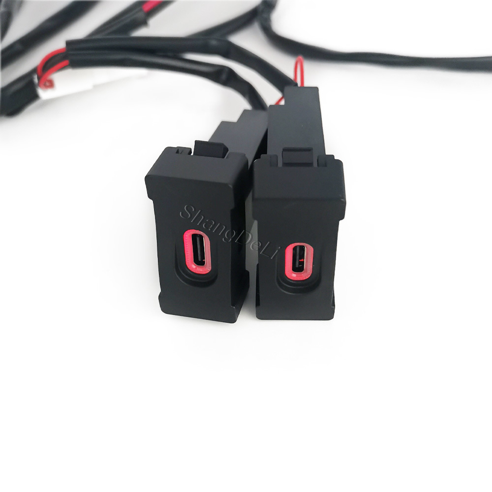 1PC Car Dual Type C PD Chargin - Phone Accessories Types 评论和价格