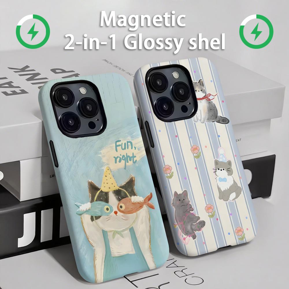 Cute cats and dogs  Phone Case - Magnetic Phone Case 评论和价格