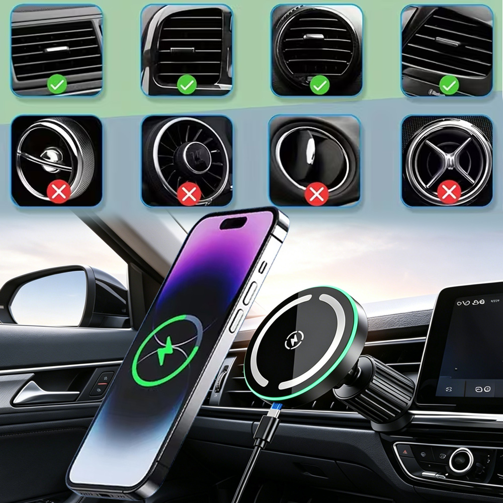 LED Wireless Charger Magnetic  - Phone Accessories Types 评论和价格