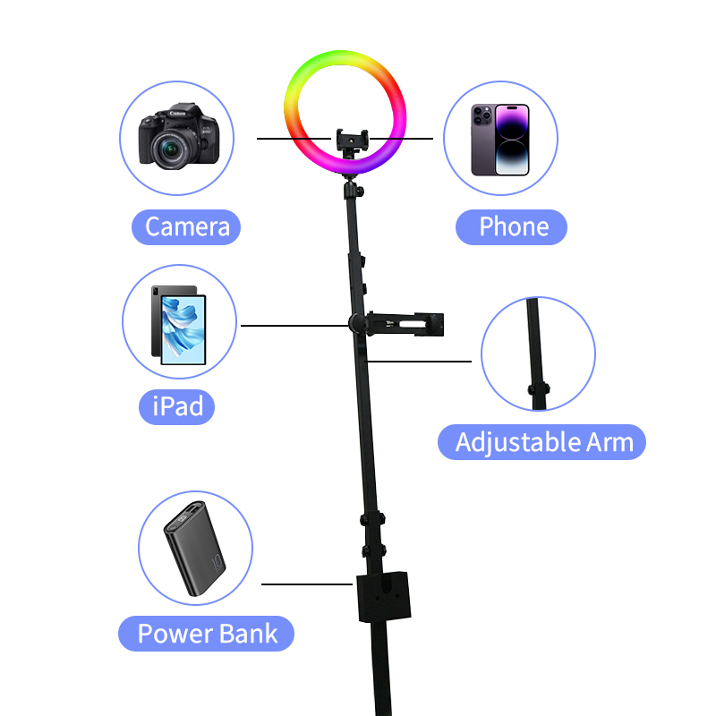 80cm 360° Selfie Photo Booth w - Led Strip Selfie 评论和价格