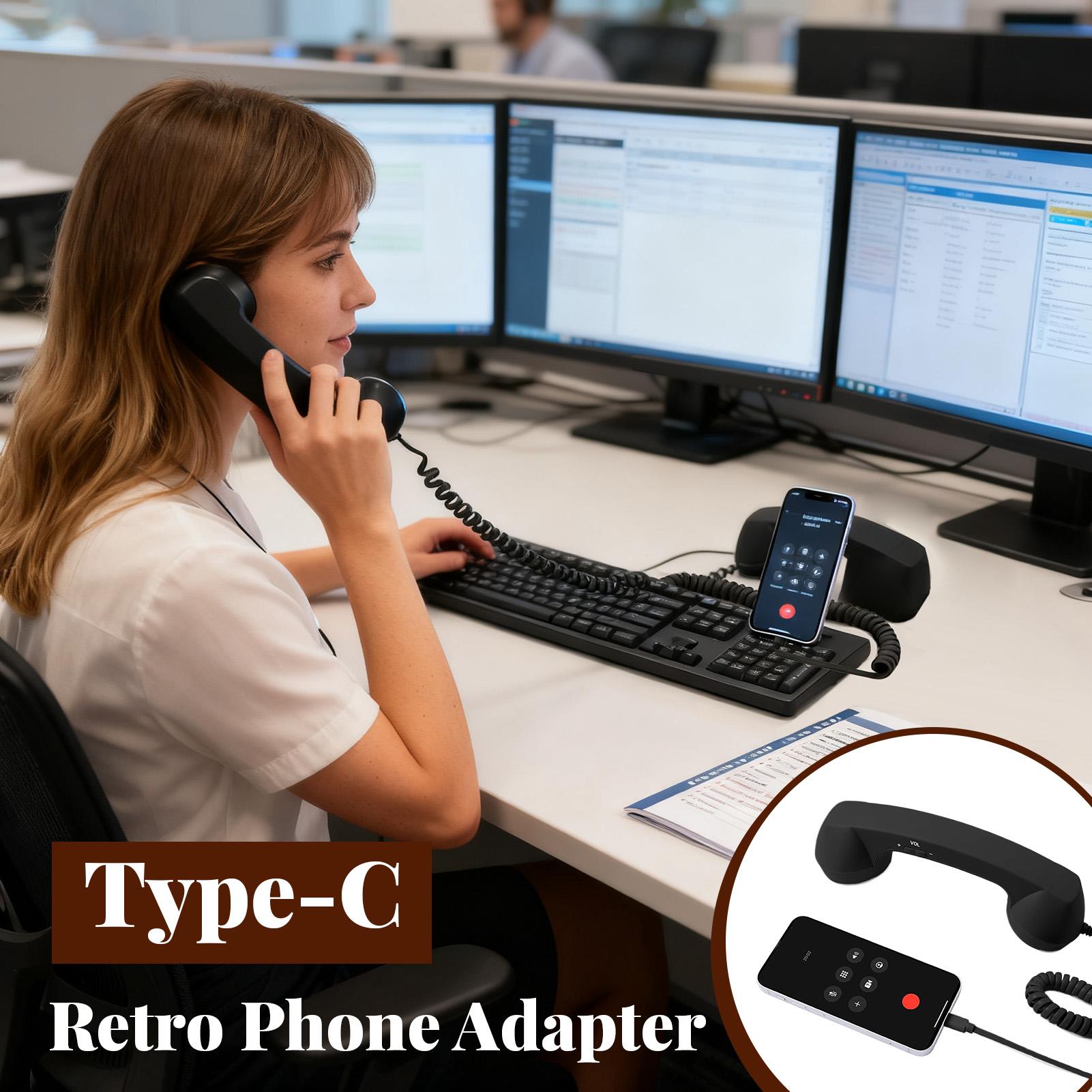 Type-C Retro Phone Adapter Lan - Phone Accessories Types 评论和价格