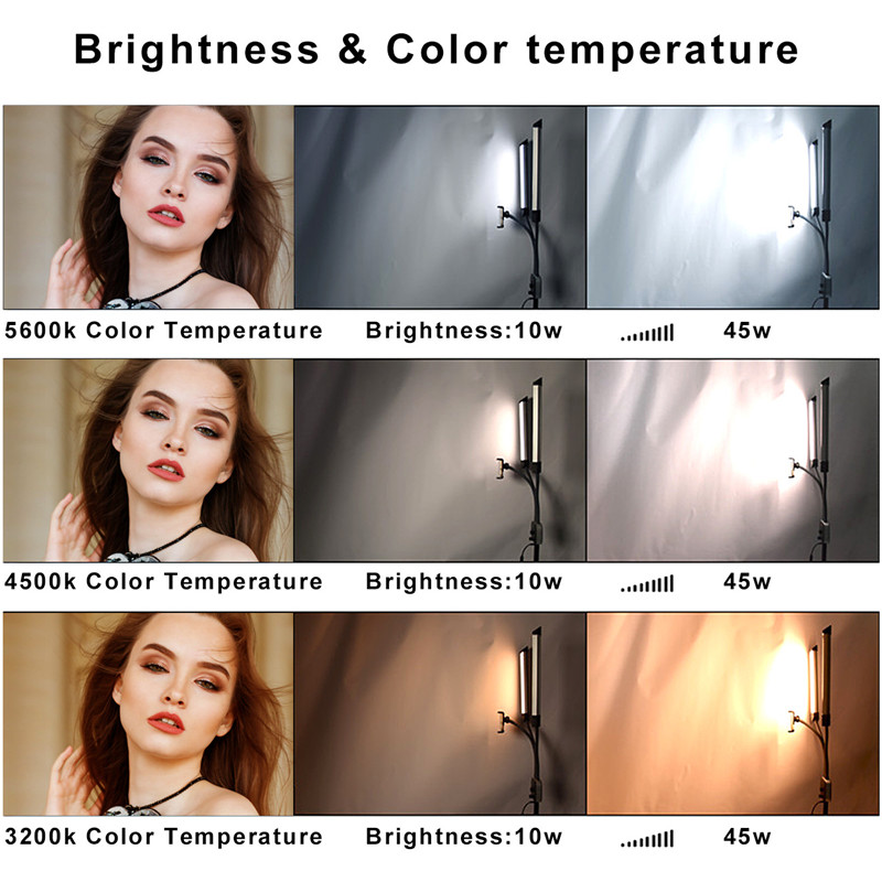 45W LED Video Light Double Arm - Led Strip Selfie 评论和价格